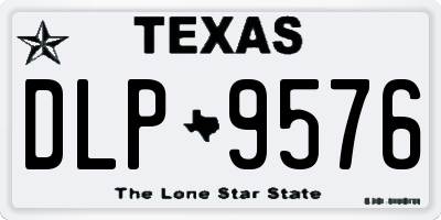 TX license plate DLP9576