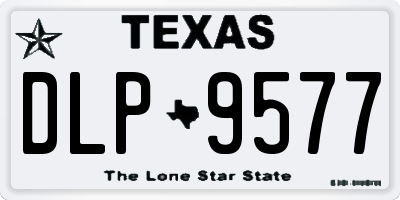 TX license plate DLP9577