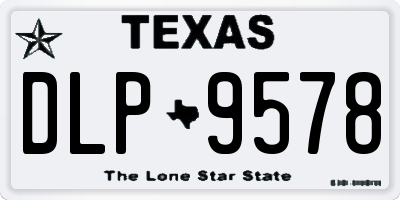 TX license plate DLP9578