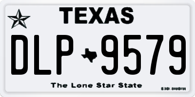 TX license plate DLP9579
