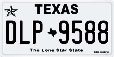 TX license plate DLP9588