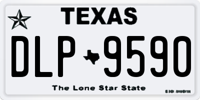 TX license plate DLP9590