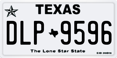 TX license plate DLP9596