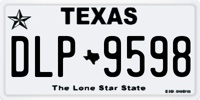 TX license plate DLP9598