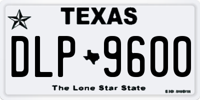 TX license plate DLP9600