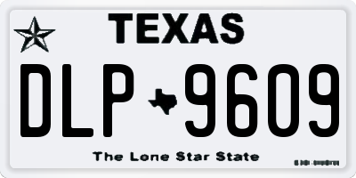 TX license plate DLP9609