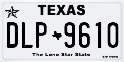 TX license plate DLP9610