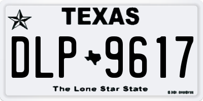 TX license plate DLP9617