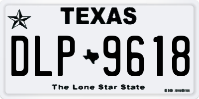 TX license plate DLP9618