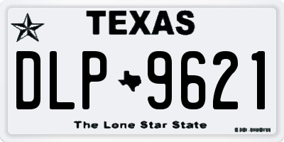 TX license plate DLP9621