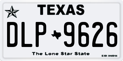 TX license plate DLP9626