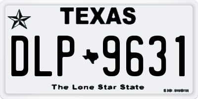 TX license plate DLP9631