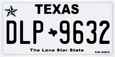 TX license plate DLP9632