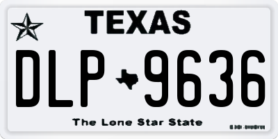 TX license plate DLP9636