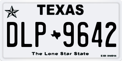 TX license plate DLP9642