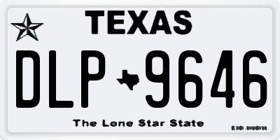 TX license plate DLP9646