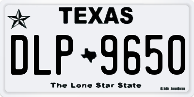 TX license plate DLP9650