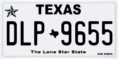 TX license plate DLP9655