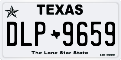 TX license plate DLP9659