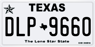 TX license plate DLP9660