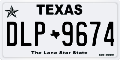 TX license plate DLP9674