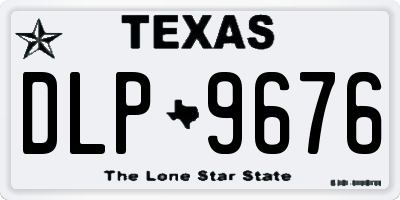 TX license plate DLP9676