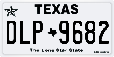 TX license plate DLP9682