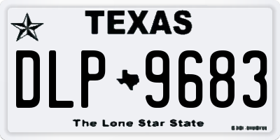 TX license plate DLP9683