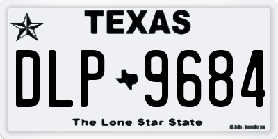 TX license plate DLP9684