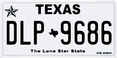 TX license plate DLP9686