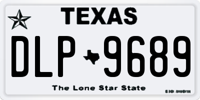 TX license plate DLP9689