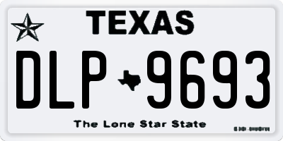 TX license plate DLP9693