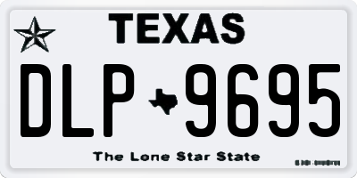 TX license plate DLP9695