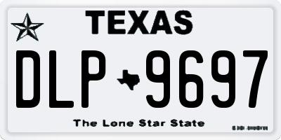 TX license plate DLP9697