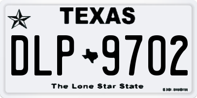 TX license plate DLP9702
