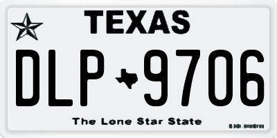 TX license plate DLP9706