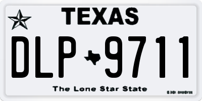 TX license plate DLP9711