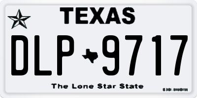 TX license plate DLP9717