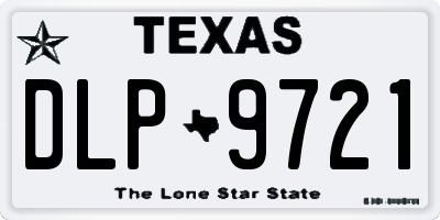 TX license plate DLP9721
