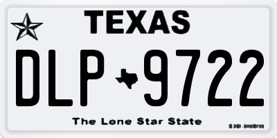 TX license plate DLP9722