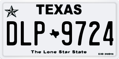 TX license plate DLP9724