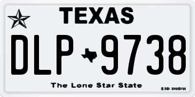 TX license plate DLP9738