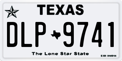 TX license plate DLP9741