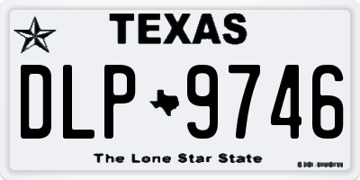 TX license plate DLP9746