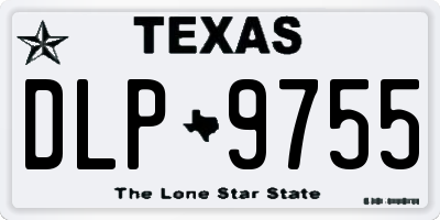 TX license plate DLP9755