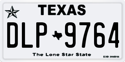 TX license plate DLP9764