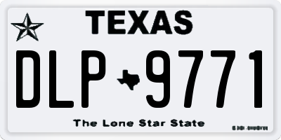 TX license plate DLP9771