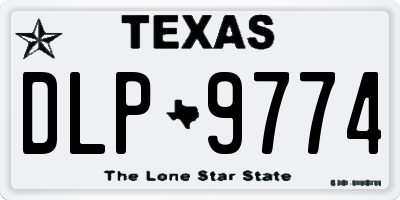 TX license plate DLP9774