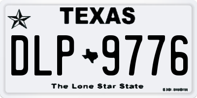 TX license plate DLP9776