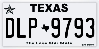 TX license plate DLP9793